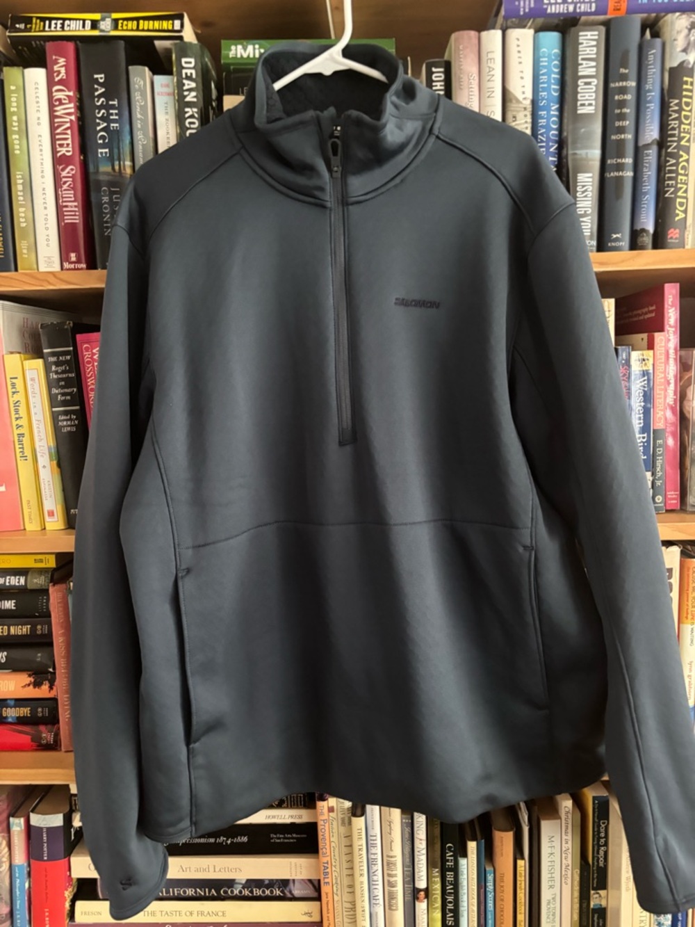 Salomon Black Embroidered Logo Pullover